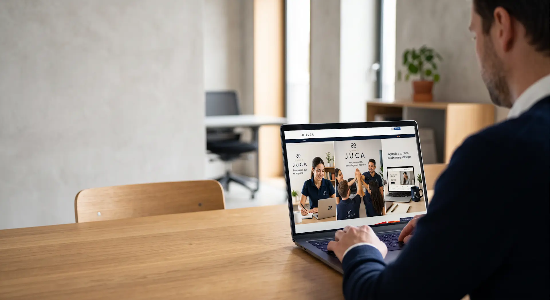 Responsable de formación gestionando métricas y alumnos en una plataforma LMS corporativa.